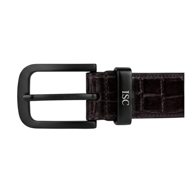 Croc Crest Luxury Leather Belt