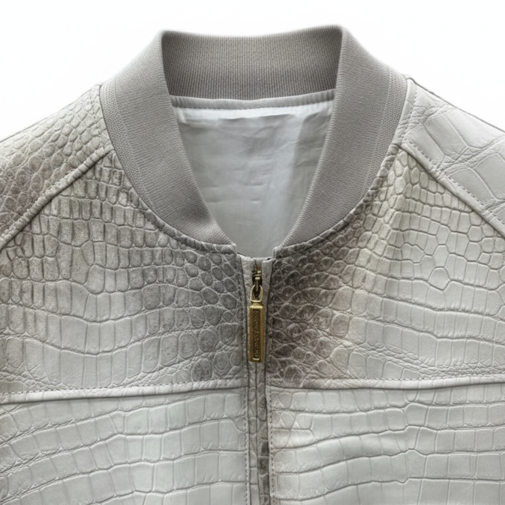 Croc Luxe Bomber Italian Jacket