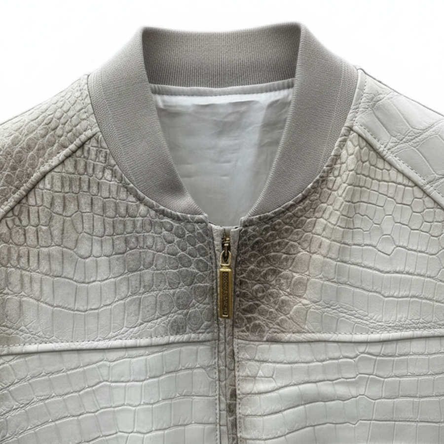 Croc Luxe Bomber Italian Jacket