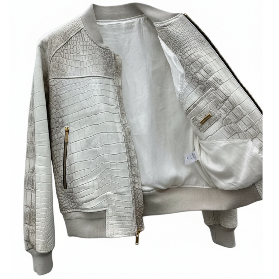 Croc Luxe Bomber Italian Jacket
