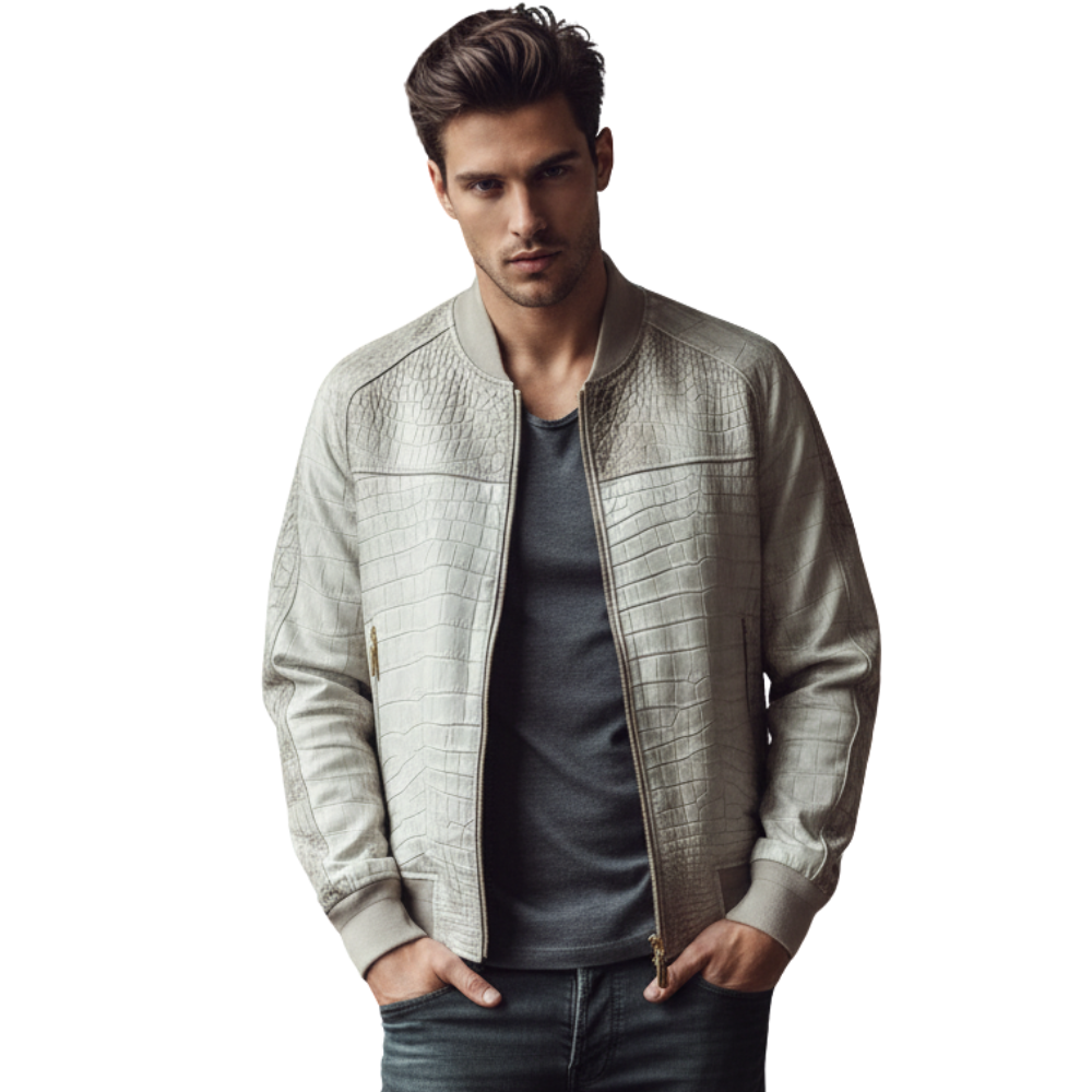 Croc Luxe Bomber Italian Jacket