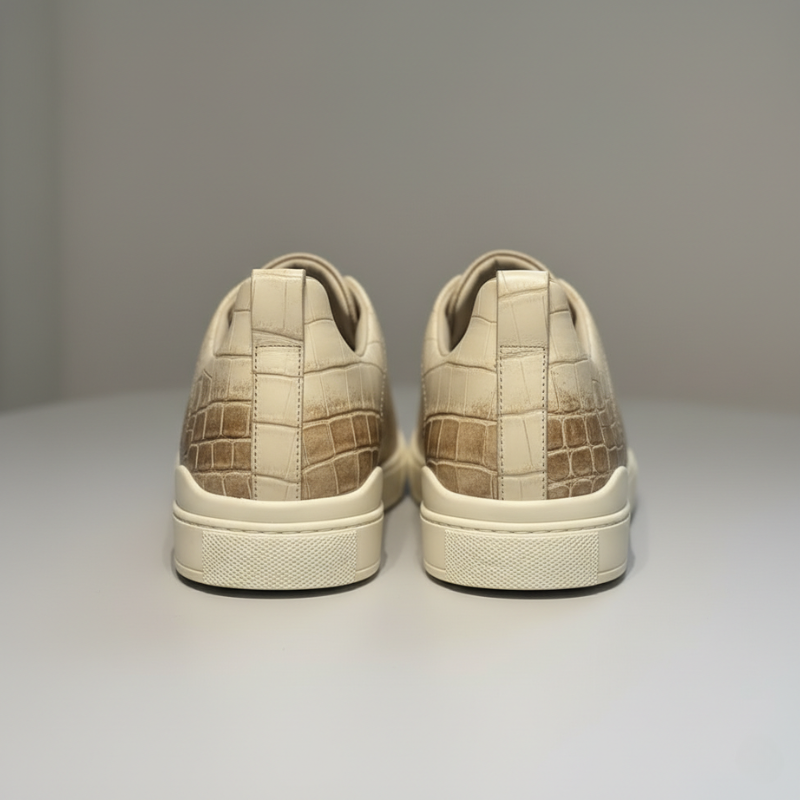 Italian Croc Luxe Cozy Sneaker