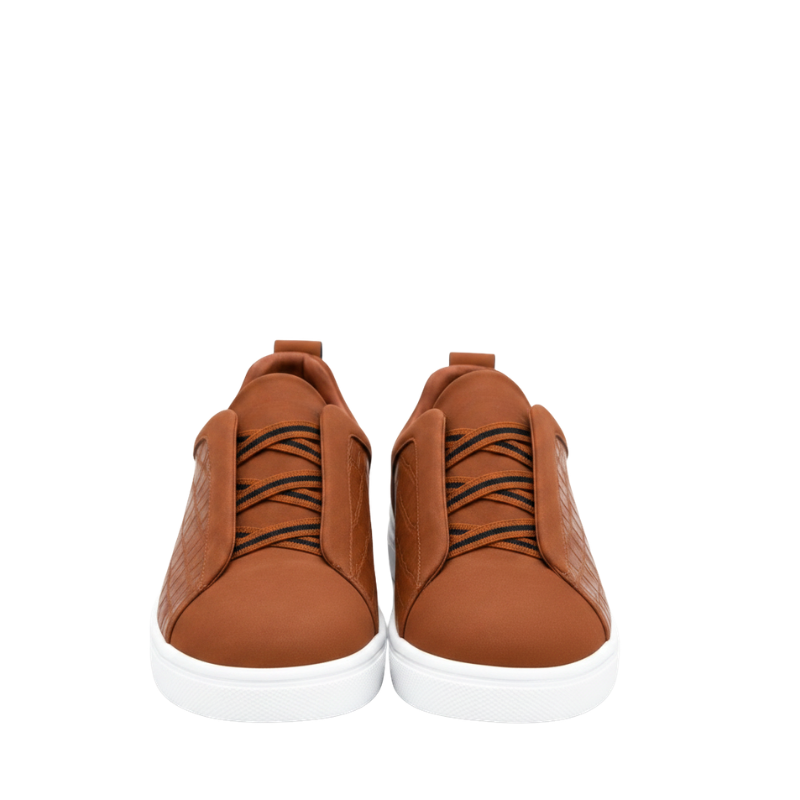 Croco Accent  Tripple Stitch Casual Sneakers