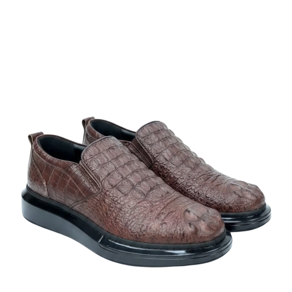Croco Edition Monarch Leather Loafers