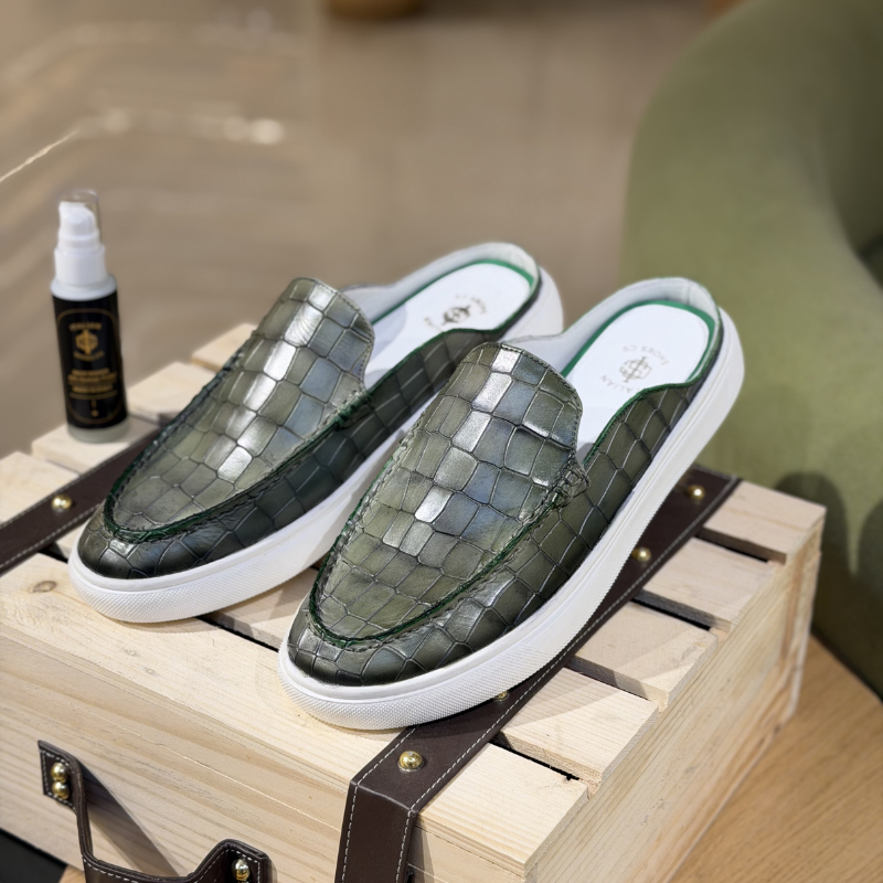 Croco Elegance Bold Comfort Mule