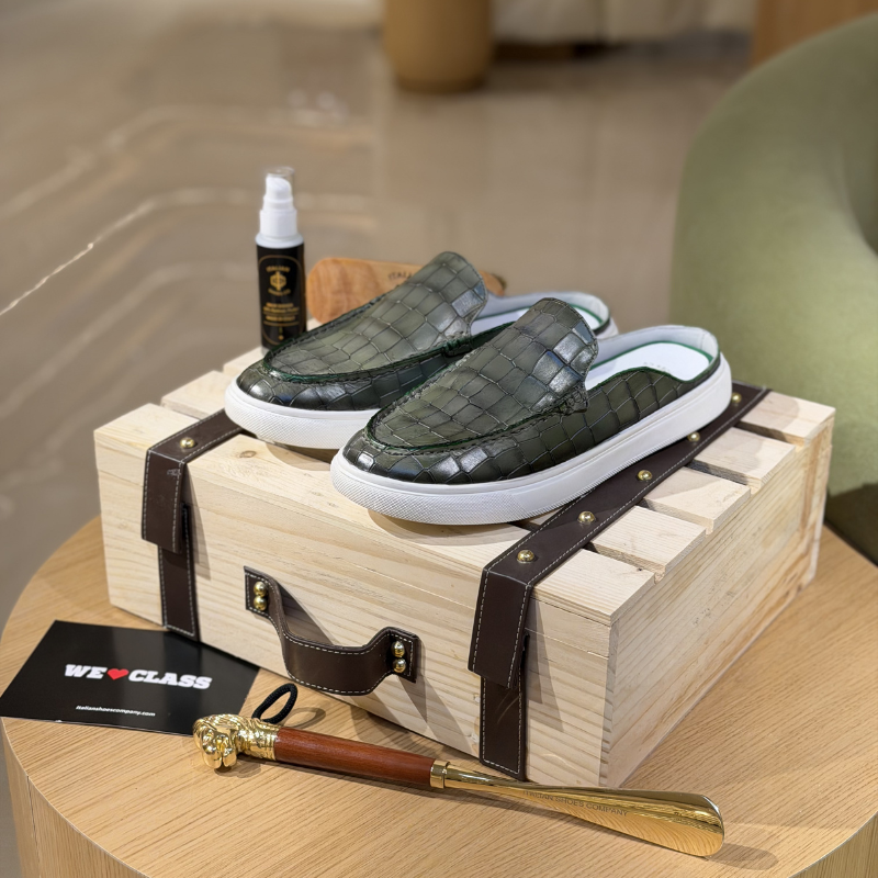 Croco Elegance Bold Comfort Mule