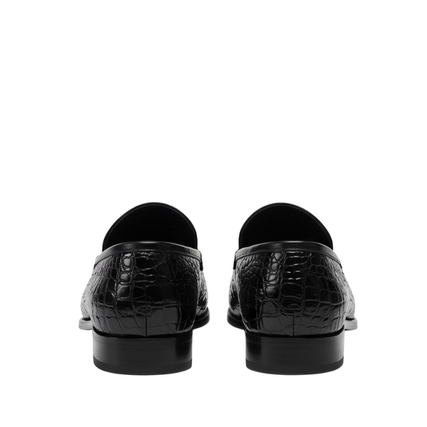Croco Embossed Luxury Italian Horsebit Loafers