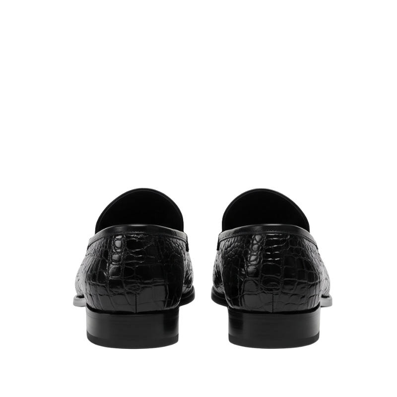 Croco Embossed Luxury Italian Horsebit Loafers