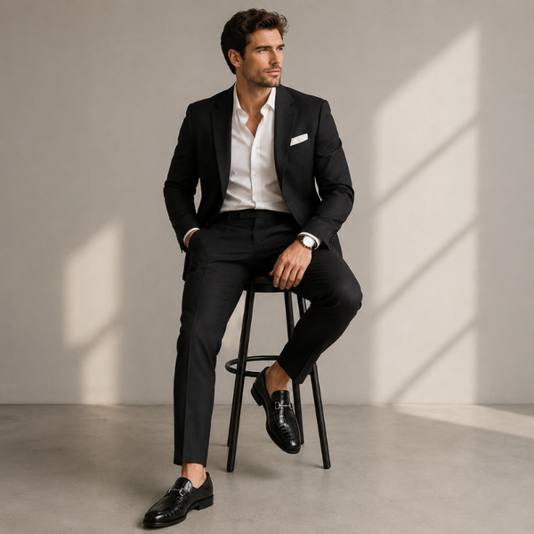 Croco Embossed Luxury Italian Horsebit Loafers