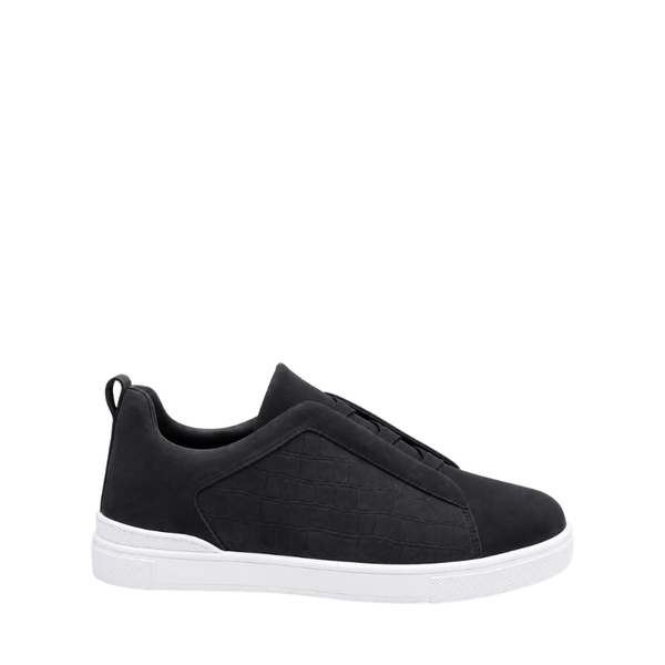 Croco Fusion Tripple Stitch Comfort Sneakers - Black