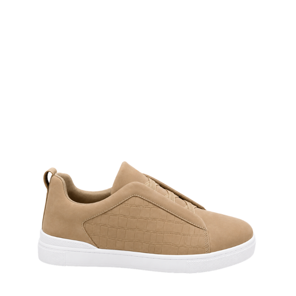 Croco Fusion Tripple Stitch Comfort Sneakers - Beige