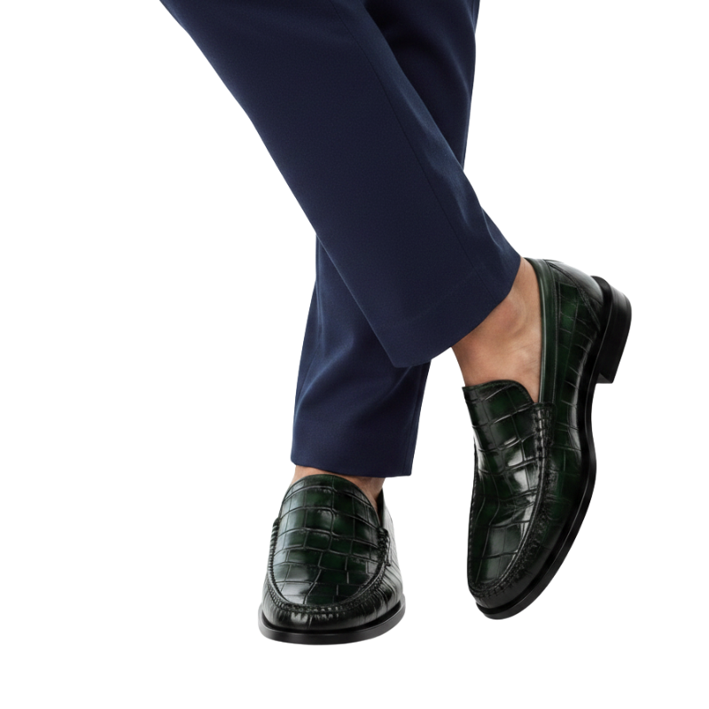 Croco Leather Italian Loafer