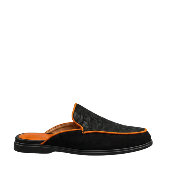 Crocodile Accent Italian Craft Mule