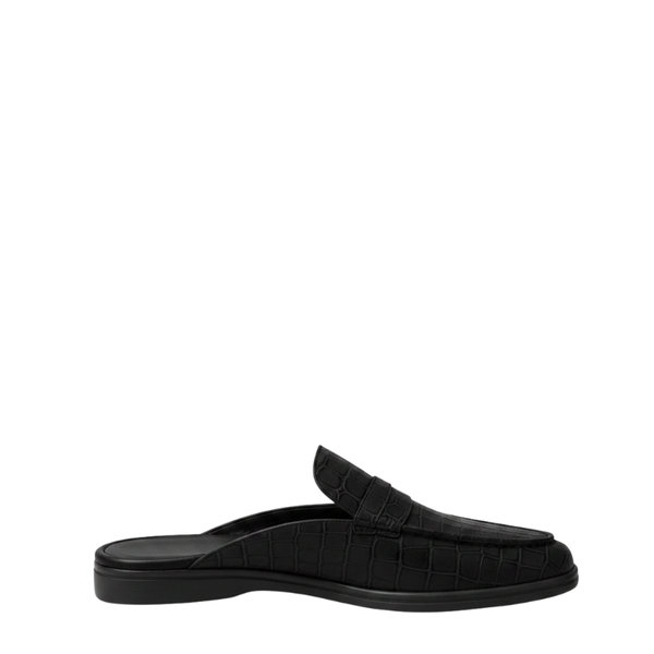 Crocodile Embossed Luxury Mule
