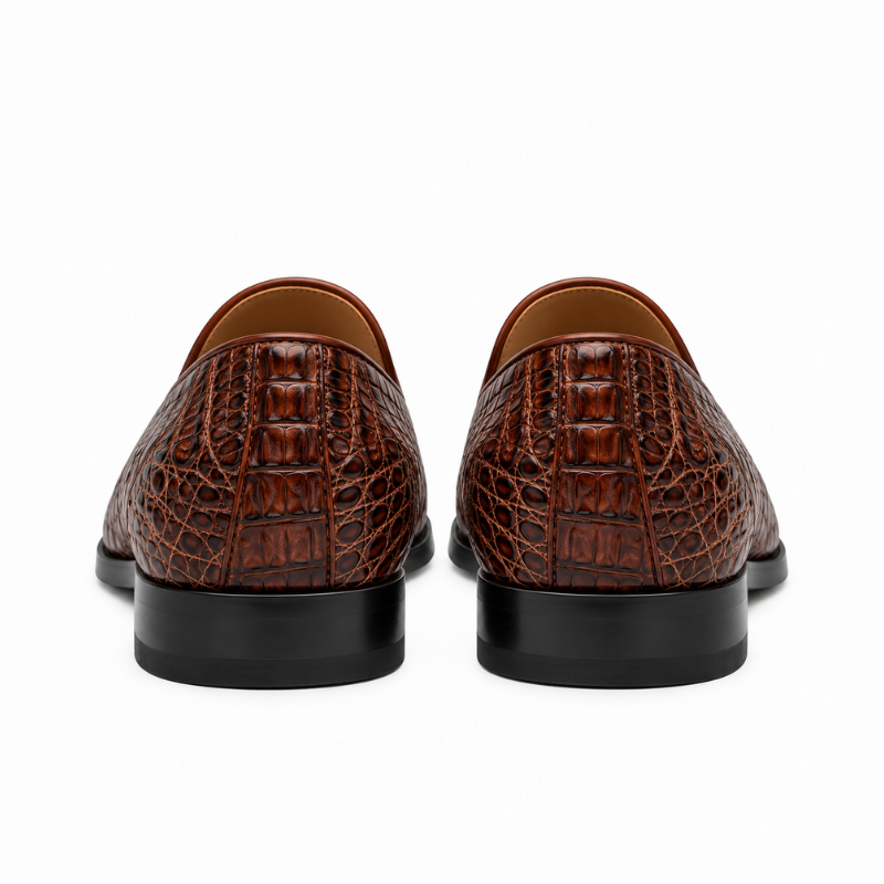 Crocodile Leather Loafers