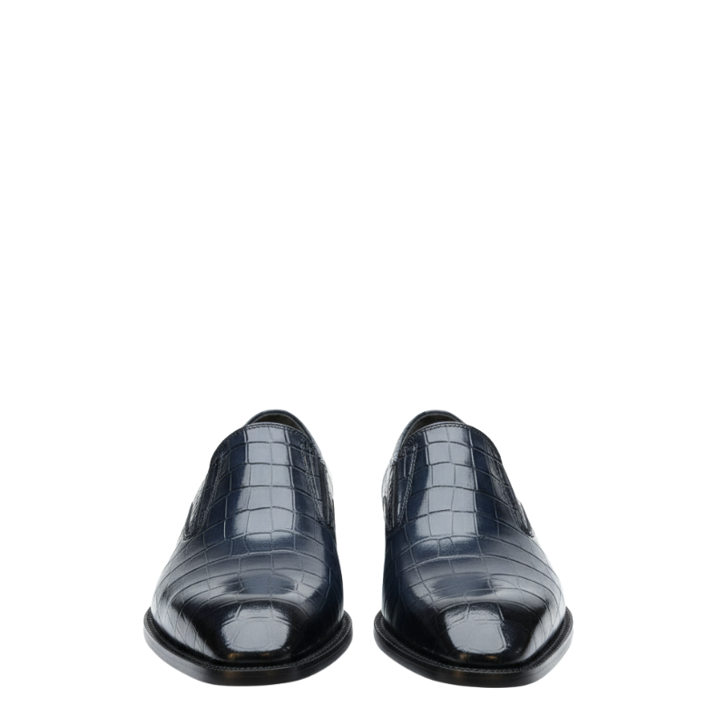 Crocodile Pattern Leather Premium Loafers