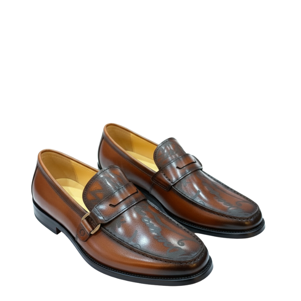 Imperial Patina Script Strap Loafers