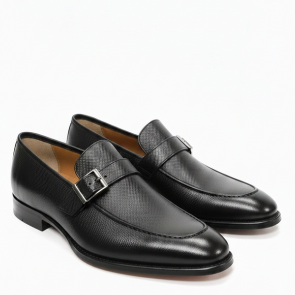 Crownline Italian Buckle Strap Dress Shoes