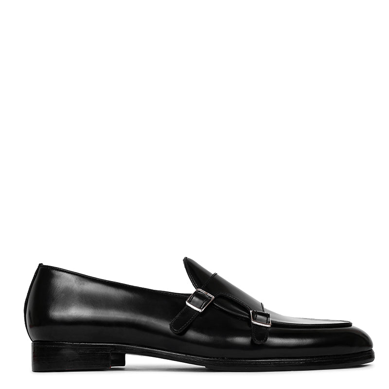 Cap Toe Double Monk Strap Shoe