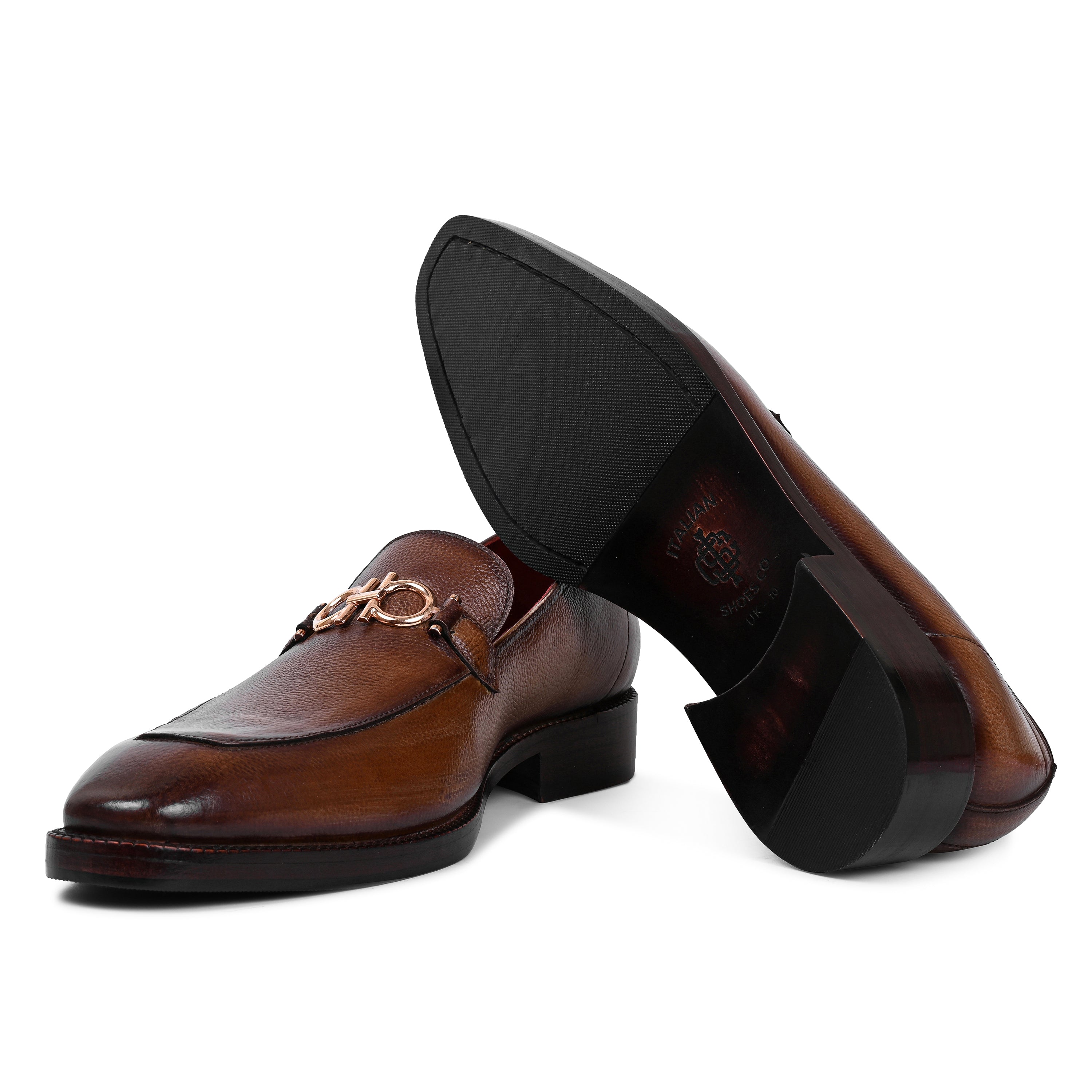 Aadi Synthetic Leather Slip-On Loafers For Men