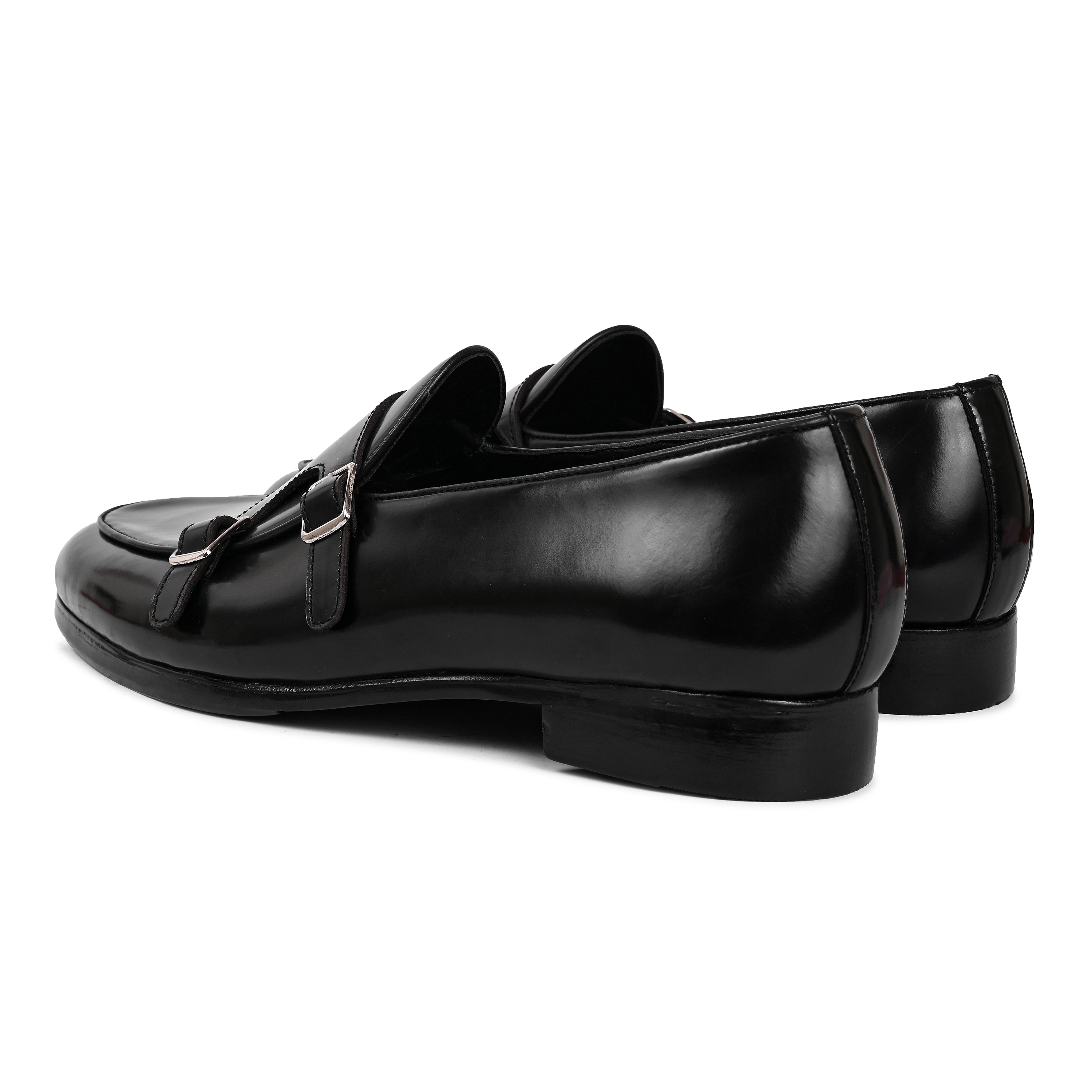 Cap Toe Double Monk Strap Shoe