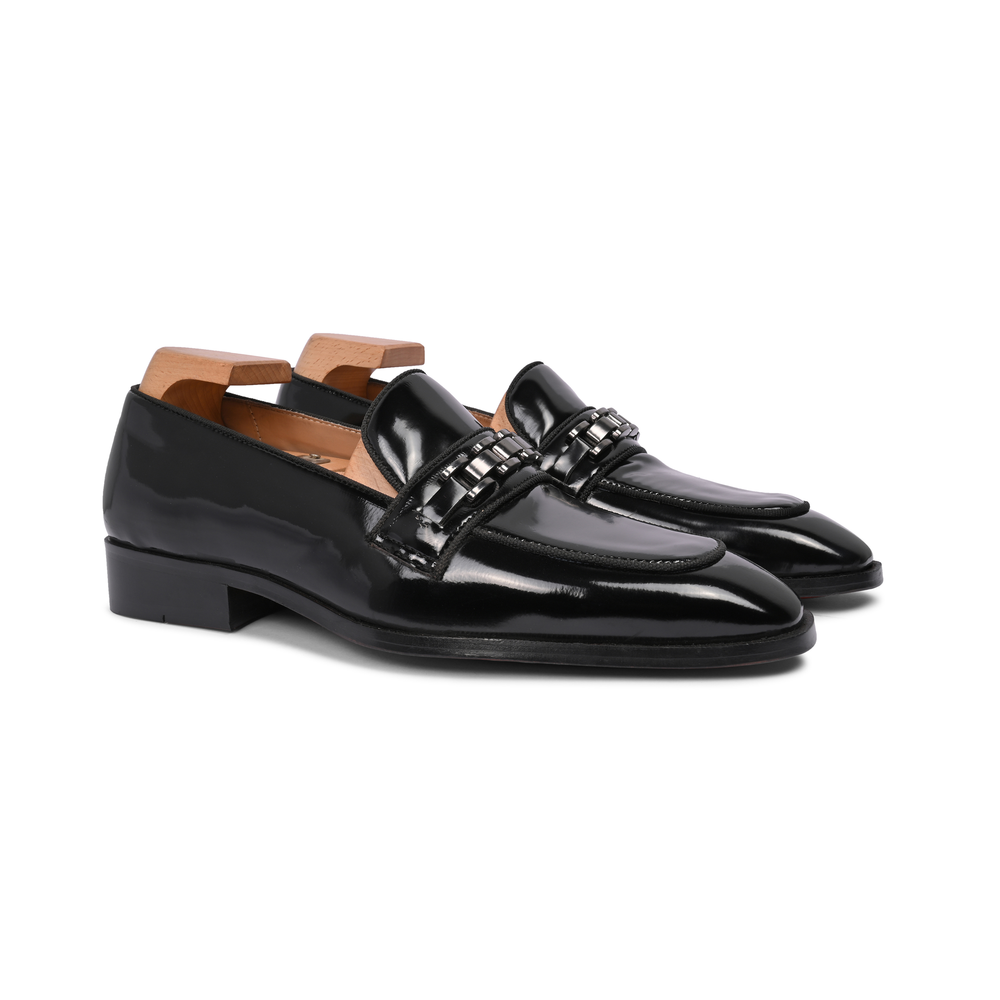 Regal Radiance Leather Loafers