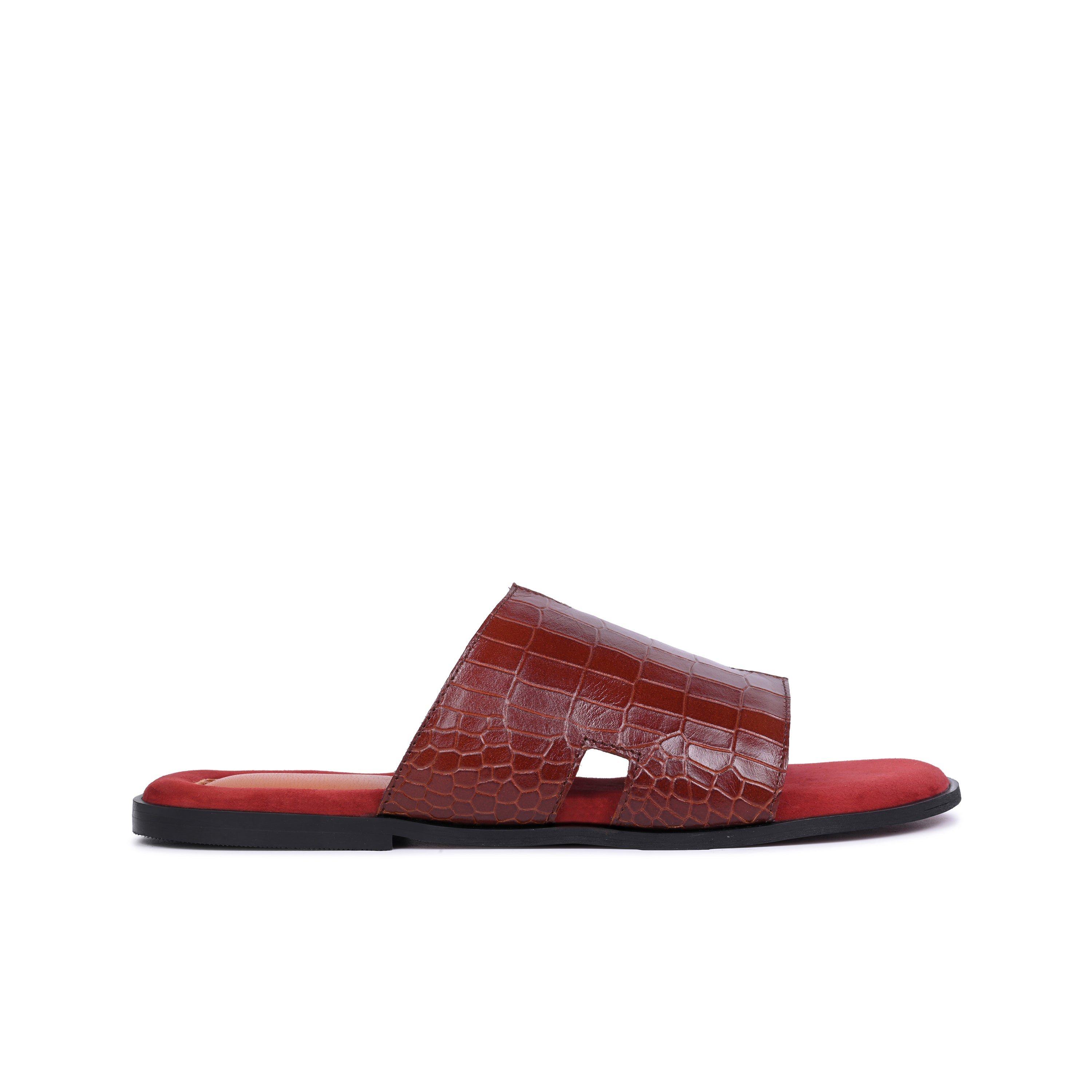 Red Croco Slip On