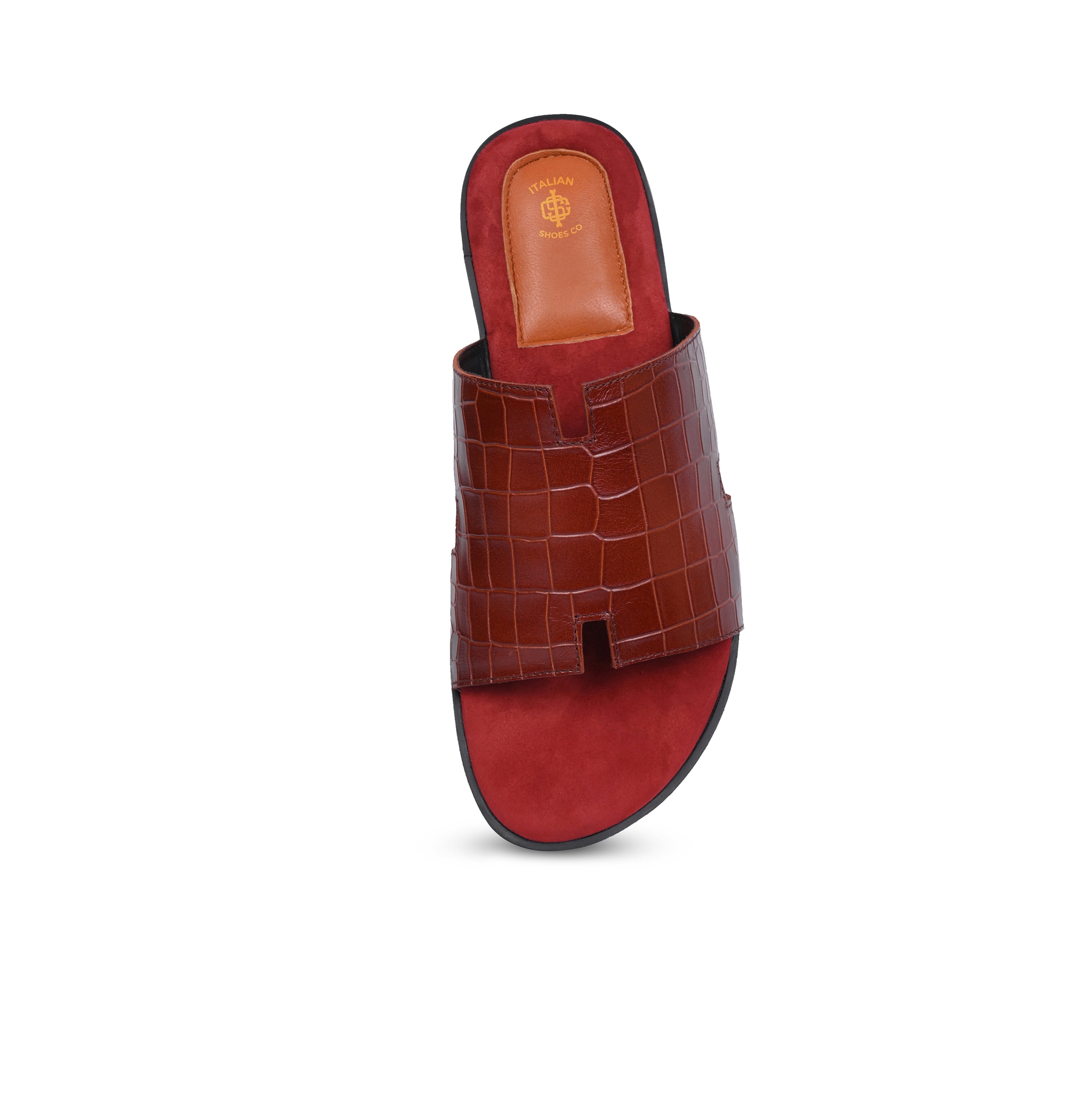 Red Croco Slip On