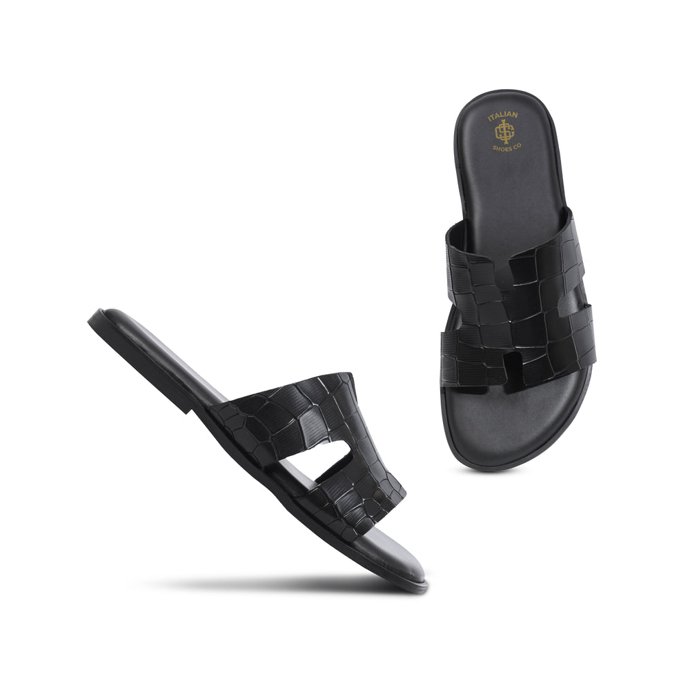 Croco Textured Slip on