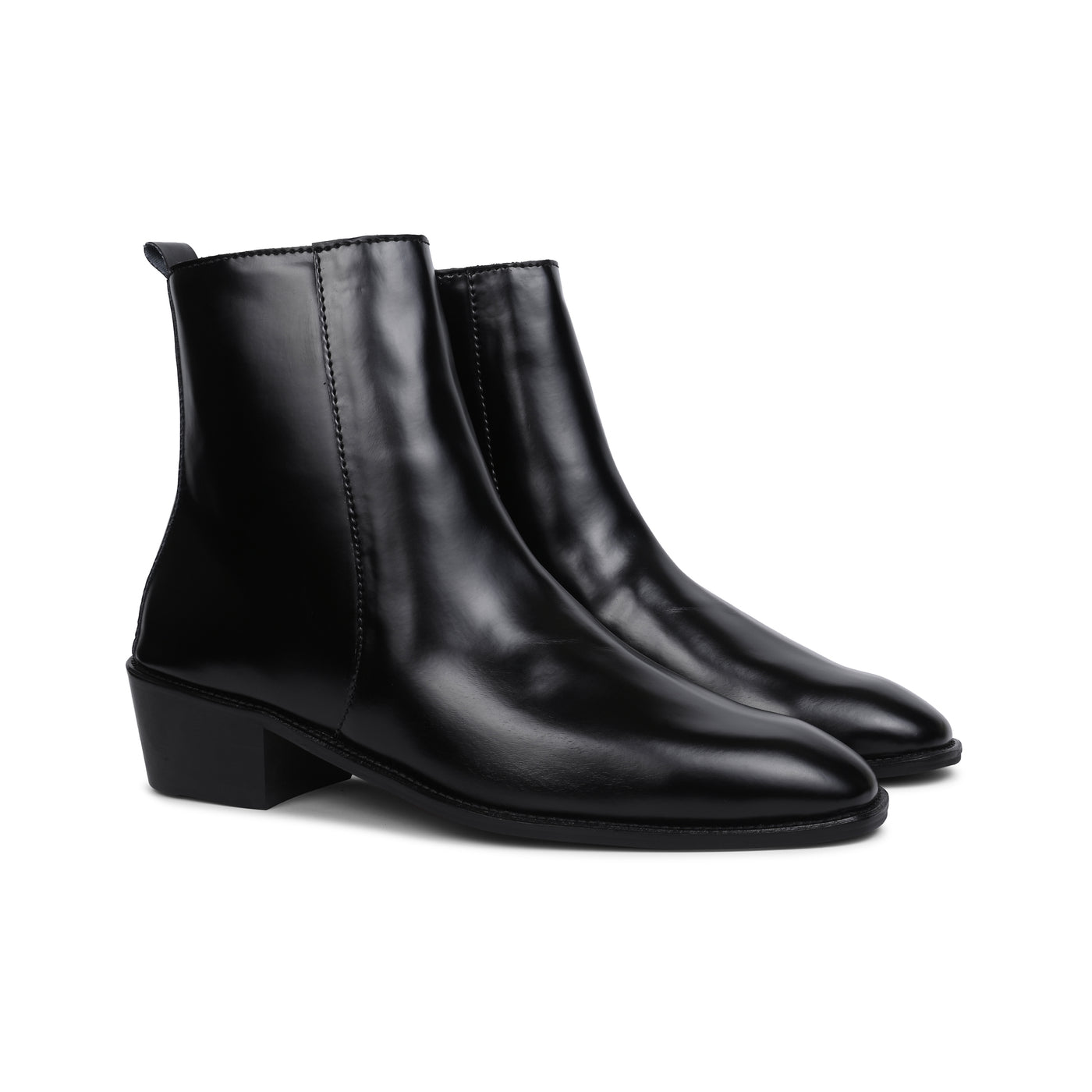 Soft Leather Cuban Boots