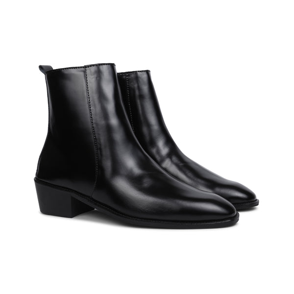 Soft Leather Cuban Boots