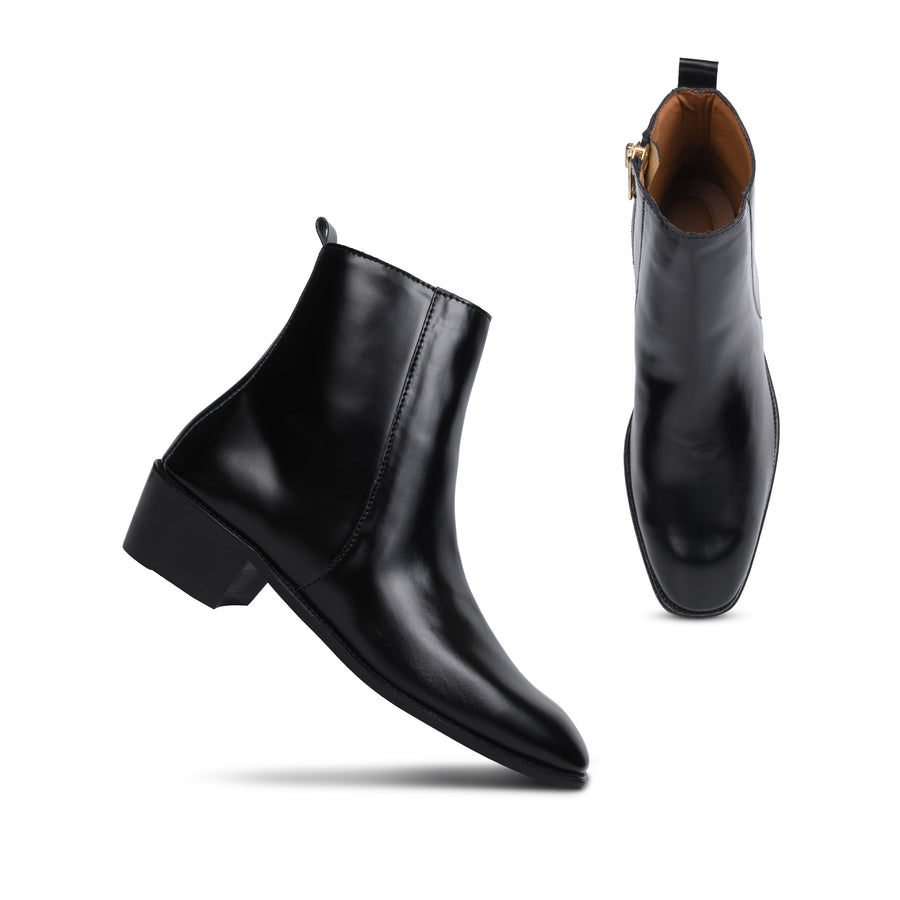 Soft Leather Cuban Boots