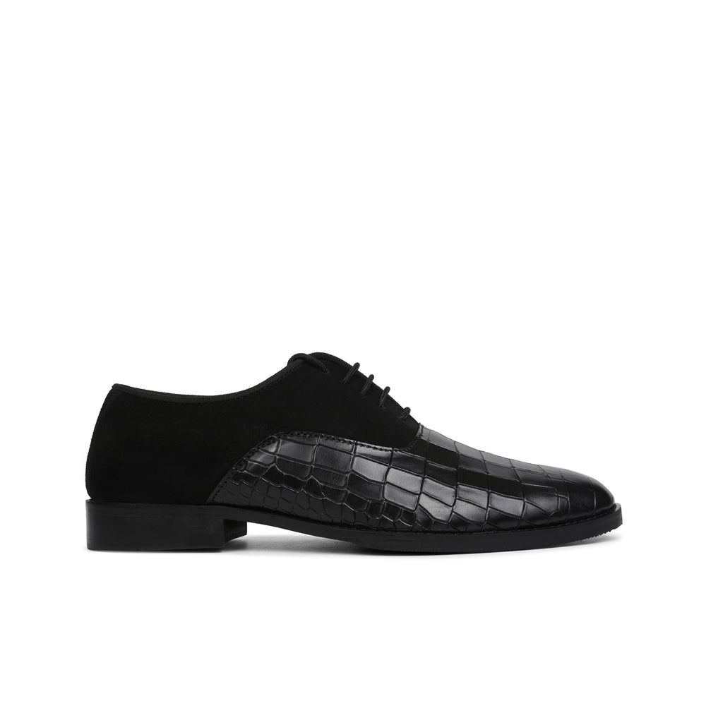 Croco Texture Leather Shoes