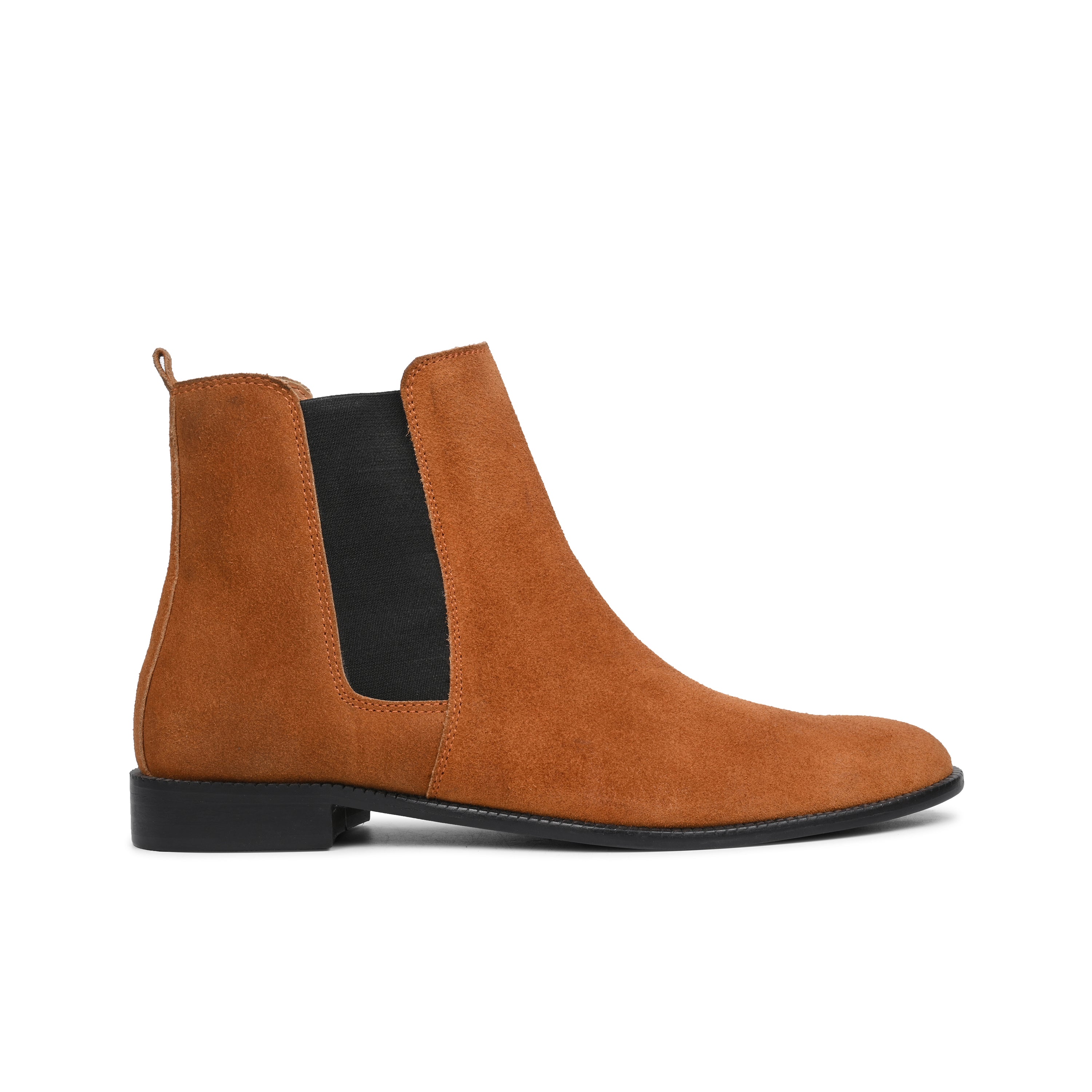 Camel Side Cut Chelsea Boots