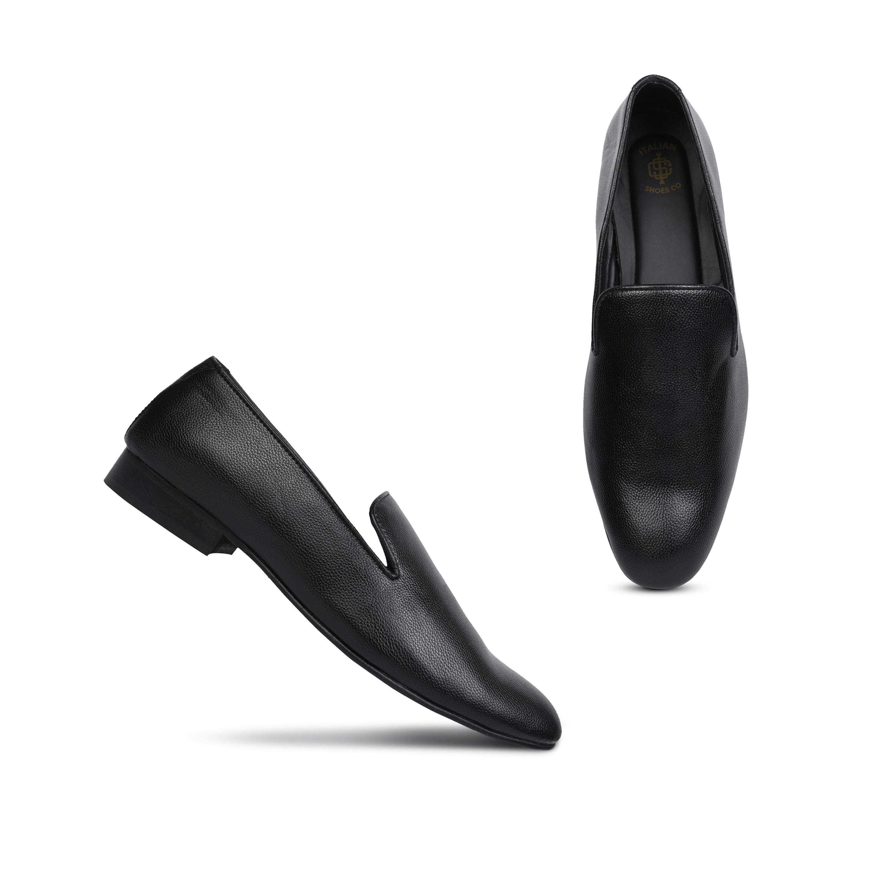 Black Leather Loafers