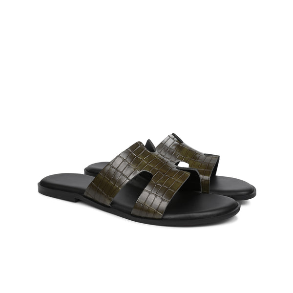 Croco Texture Slip on
