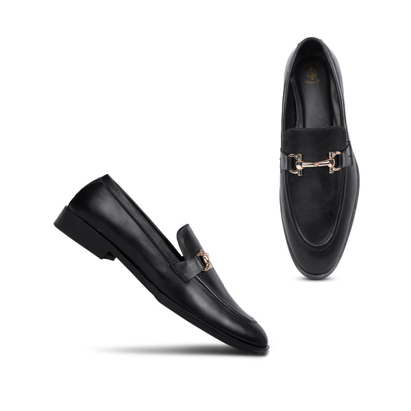 Leather Buckle Loafer