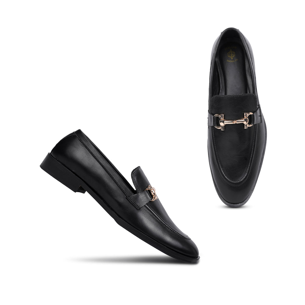 Leather Buckle Loafer