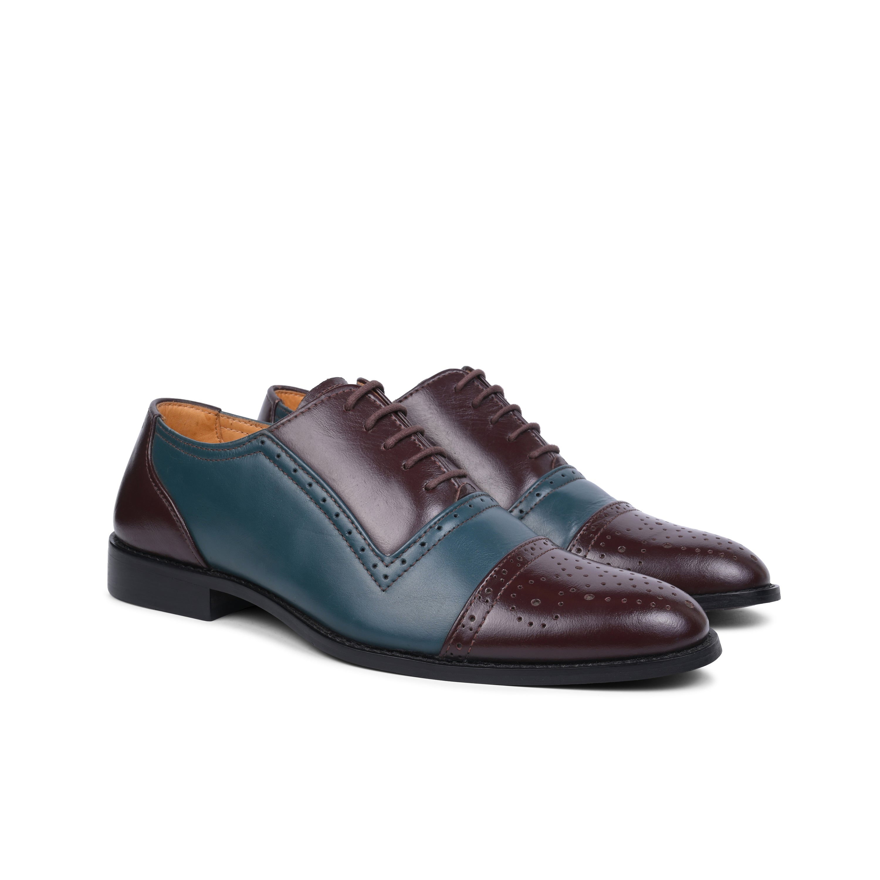 Blue and Barolo lace-up shoes