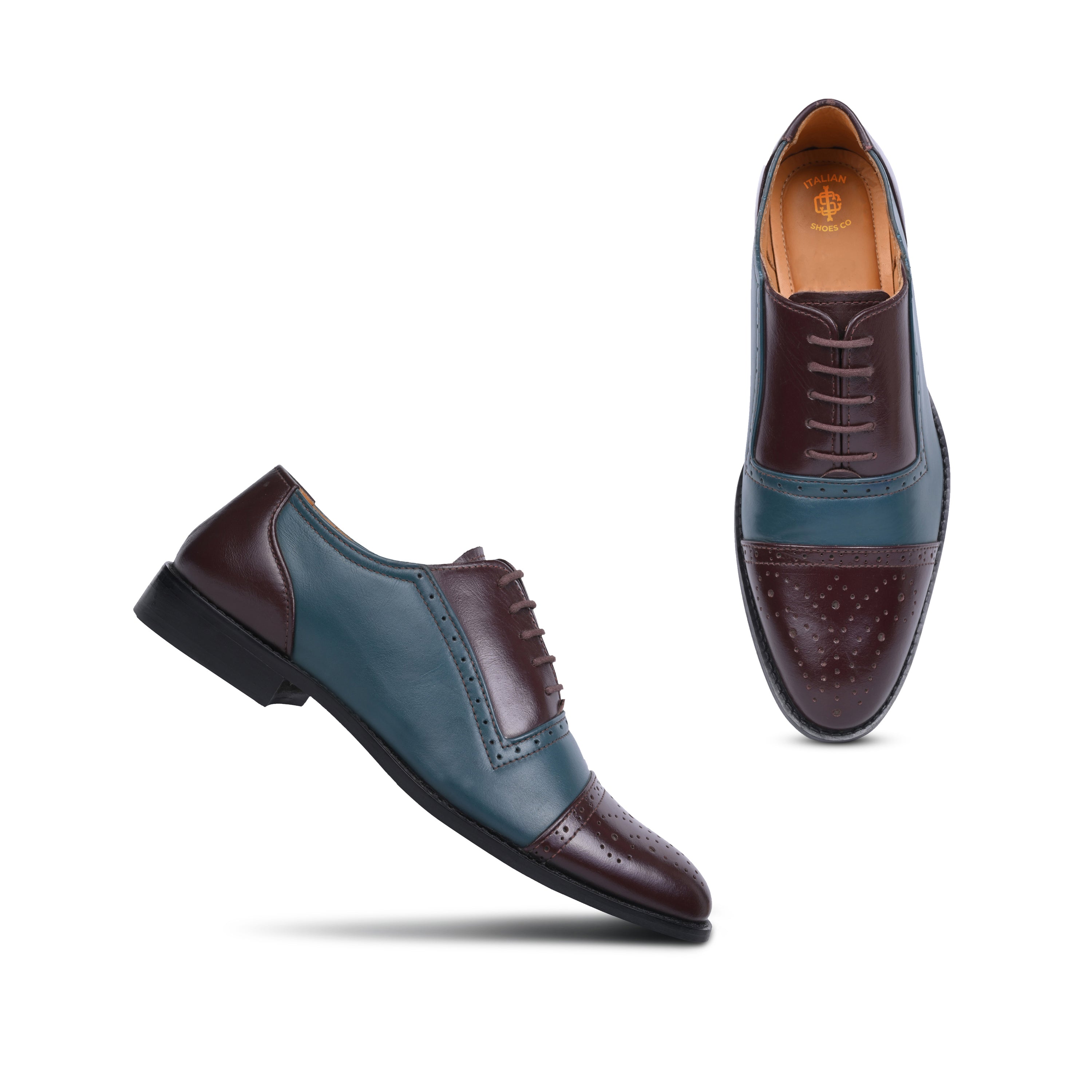 Blue and Barolo lace-up shoes