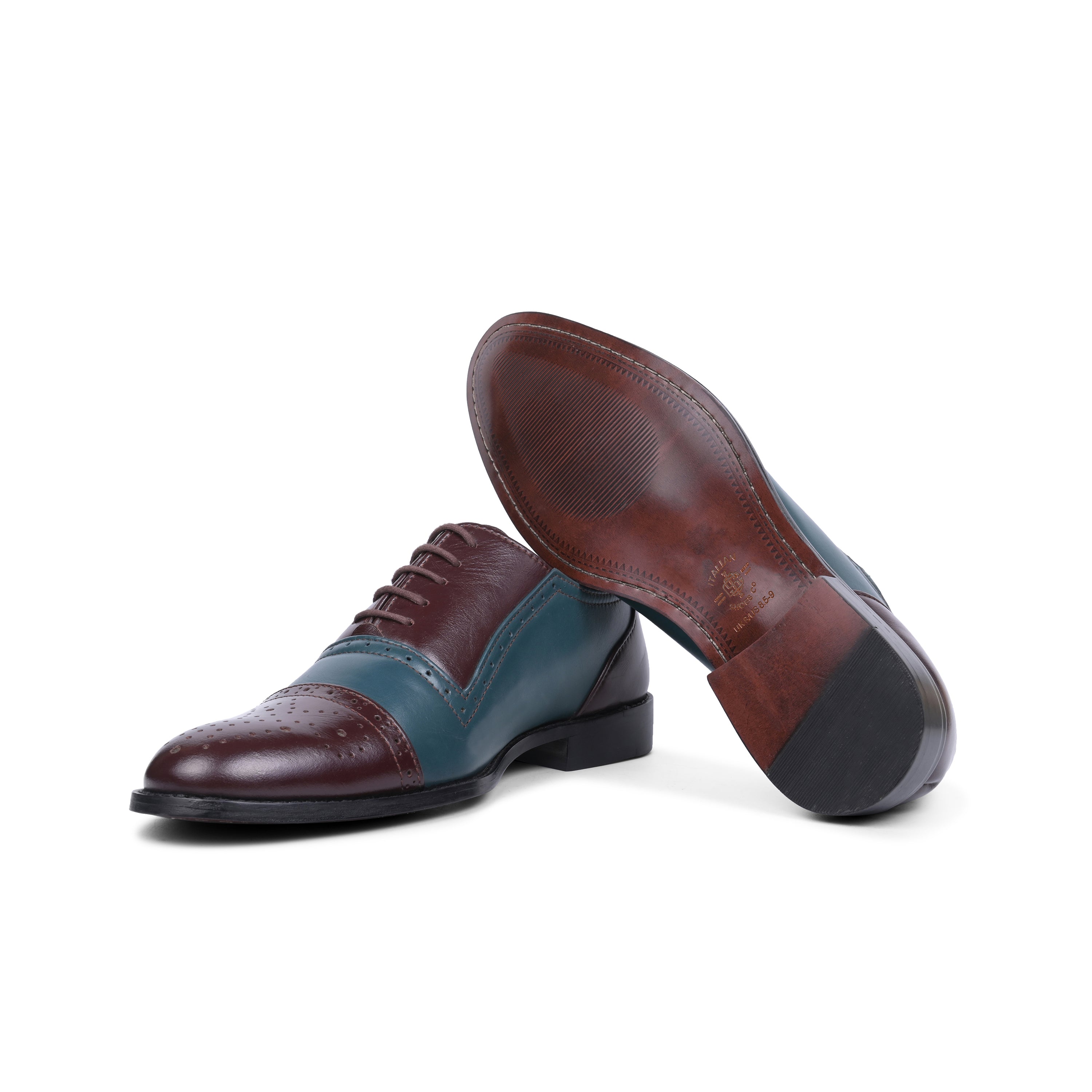 Blue and Barolo lace-up shoes