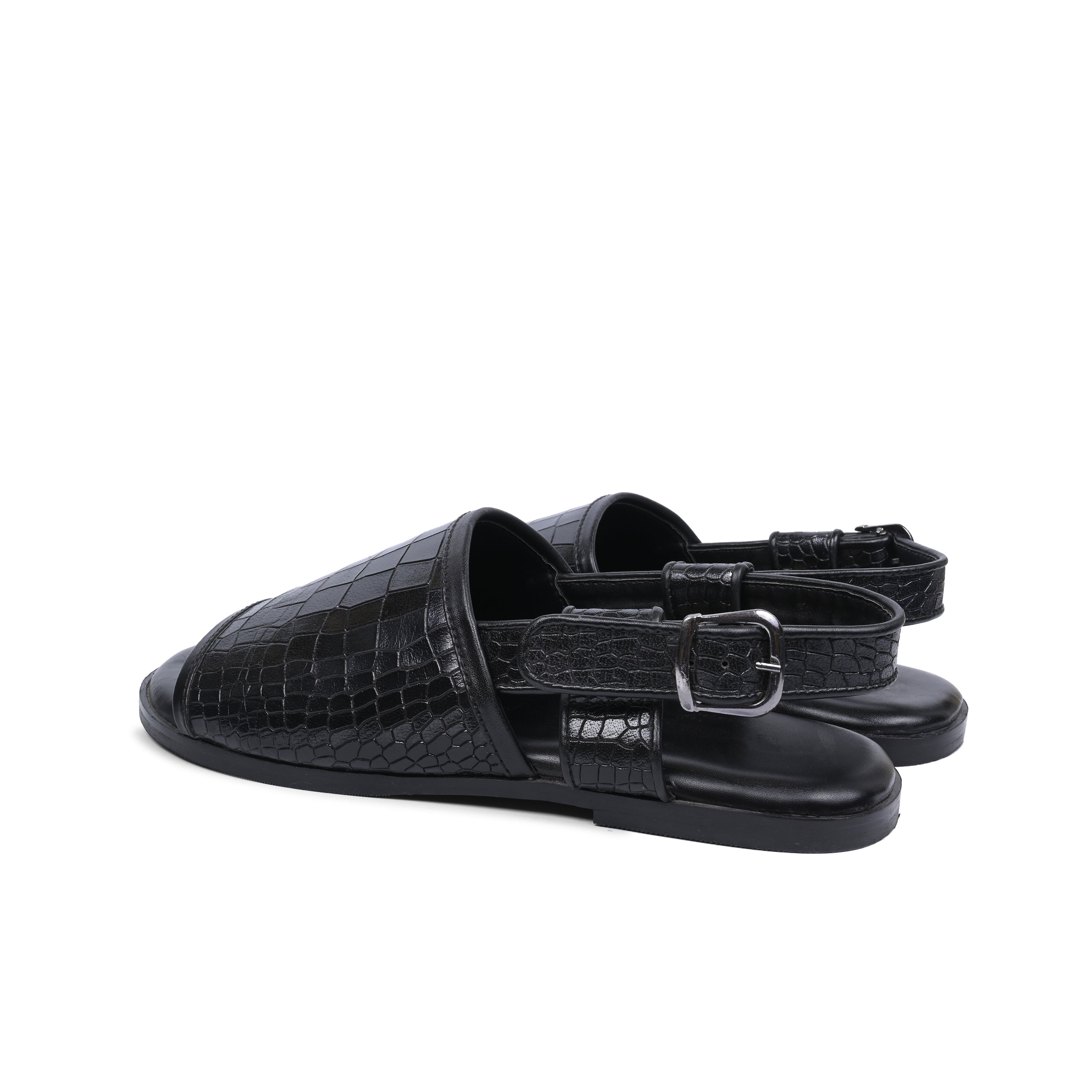 Black Croco Slip-On