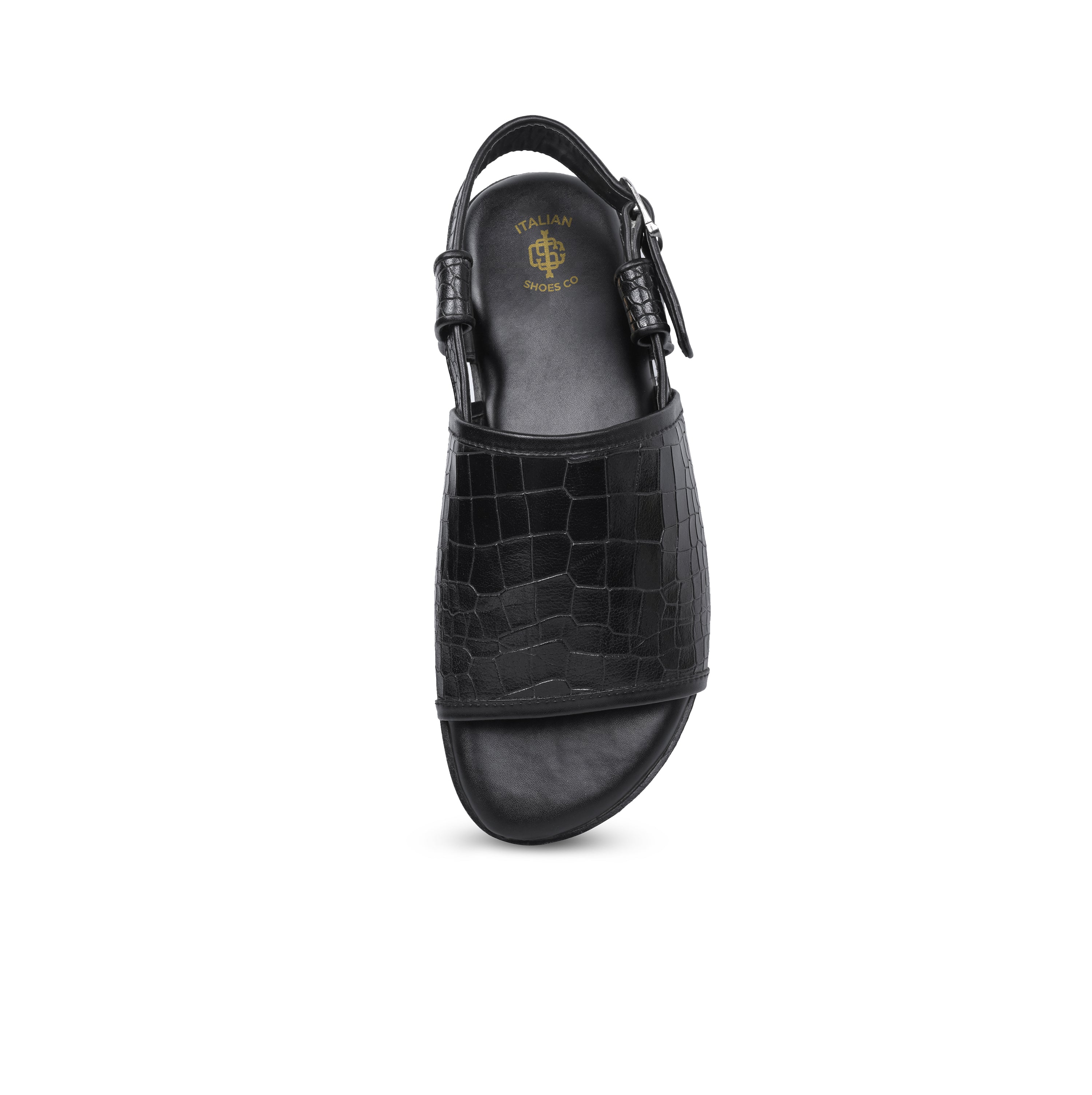 Black Croco Slip-On