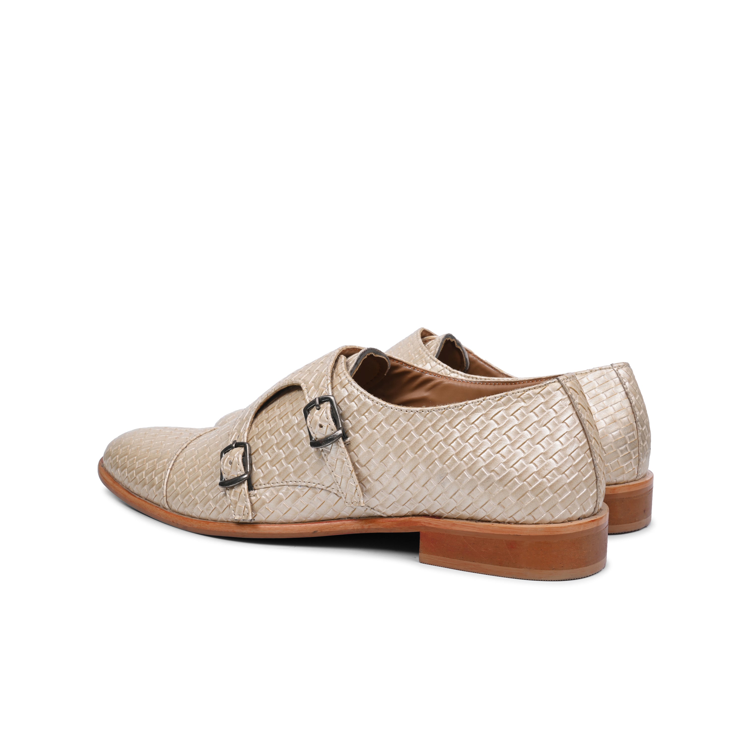 Pyhton Texture Monk strap Shoes