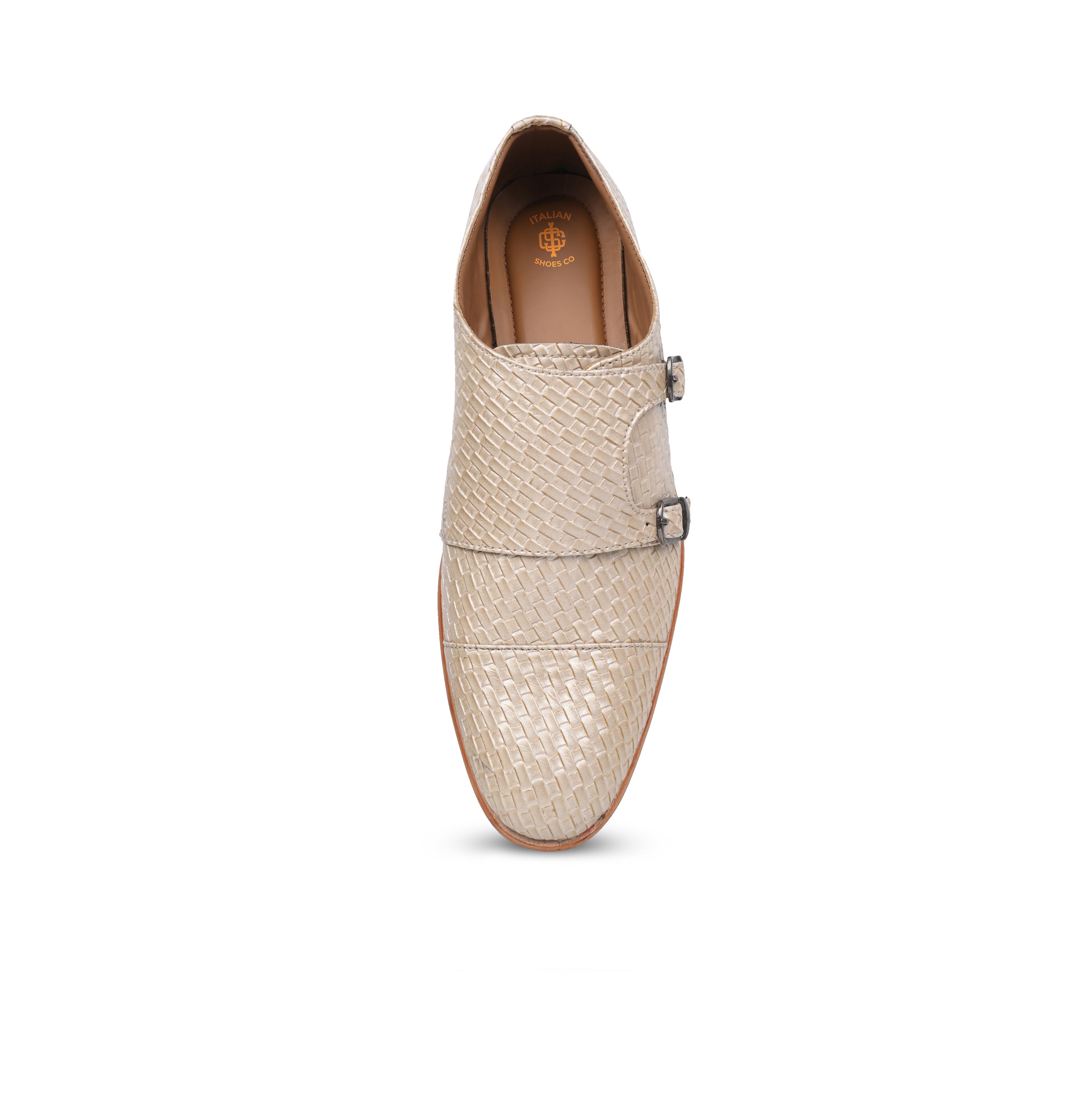 Pyhton Texture Monk strap Shoes