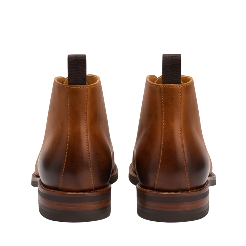Derby Leather Chukka Ankle Boots