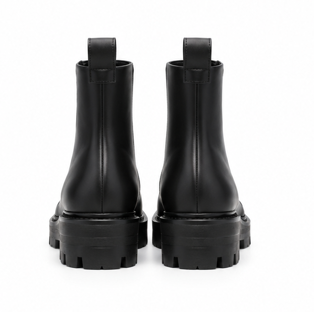 Double-Zip Ankle Boots