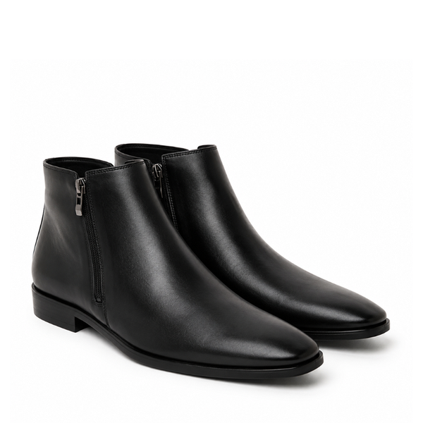 Dual Side Zip closure Leather Chelsea Boots