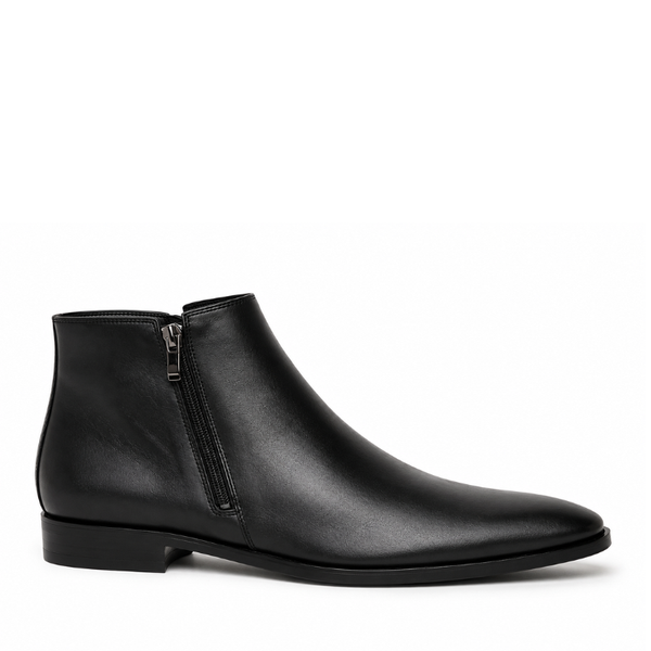 Dual Side Zip closure Leather Chelsea Boots