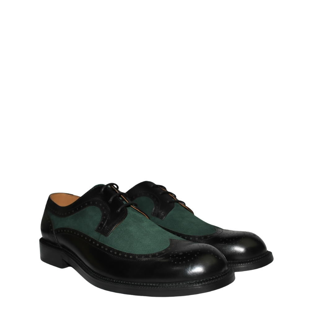 Duo-Tone Italian Leather Wingtip Oxfords